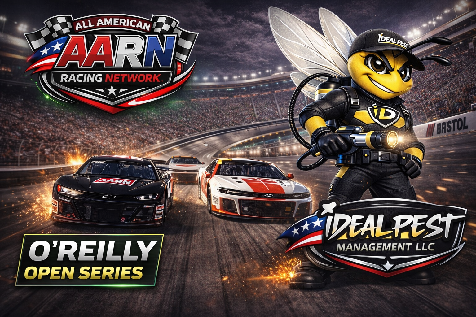 Barnes Passes Hyatt on Final Lap to Win Bristol Thriller in Race 5