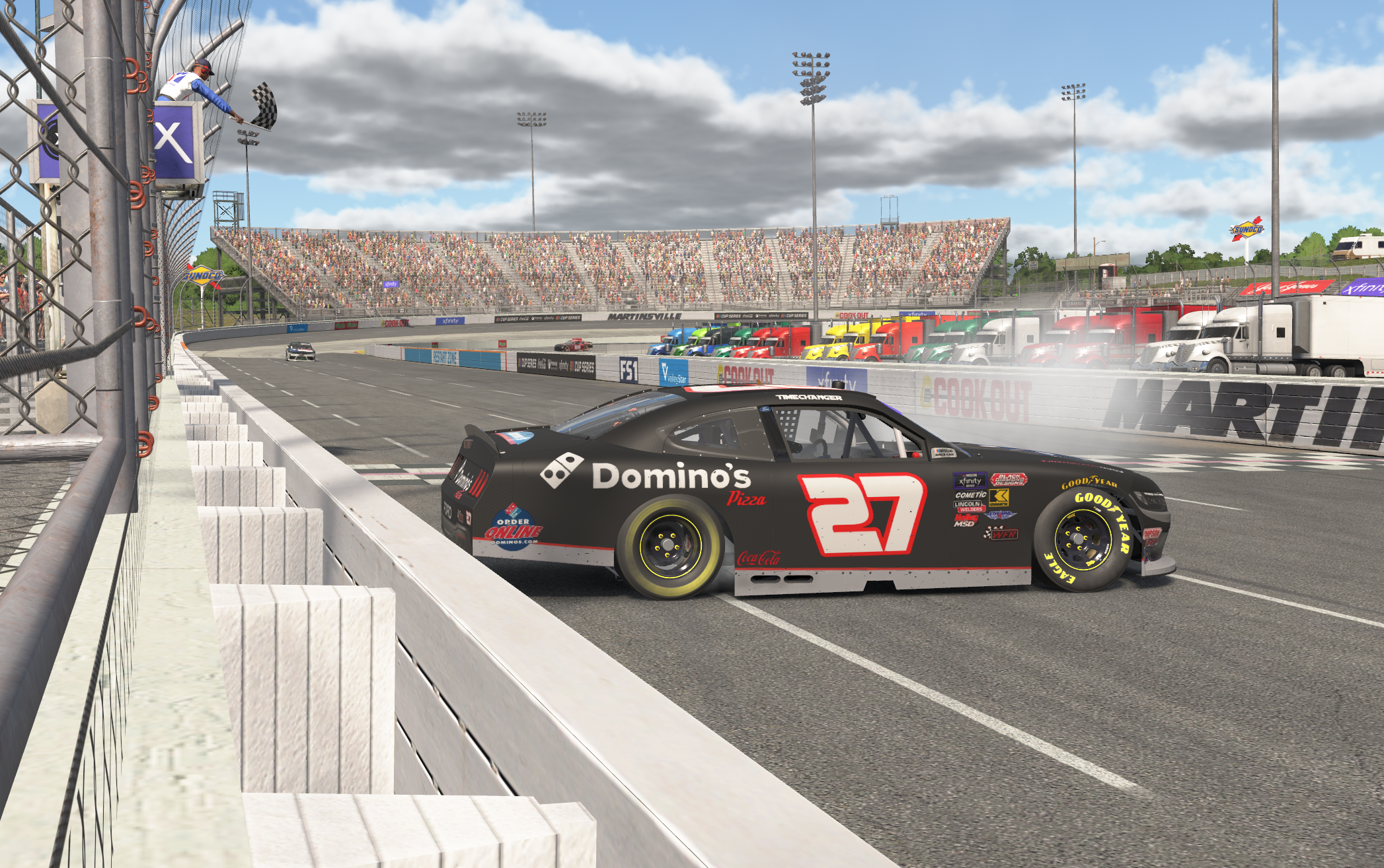 Barnes Dominates Martinsville, Holds Off Peeples in AARN O’Reilly’s Clash