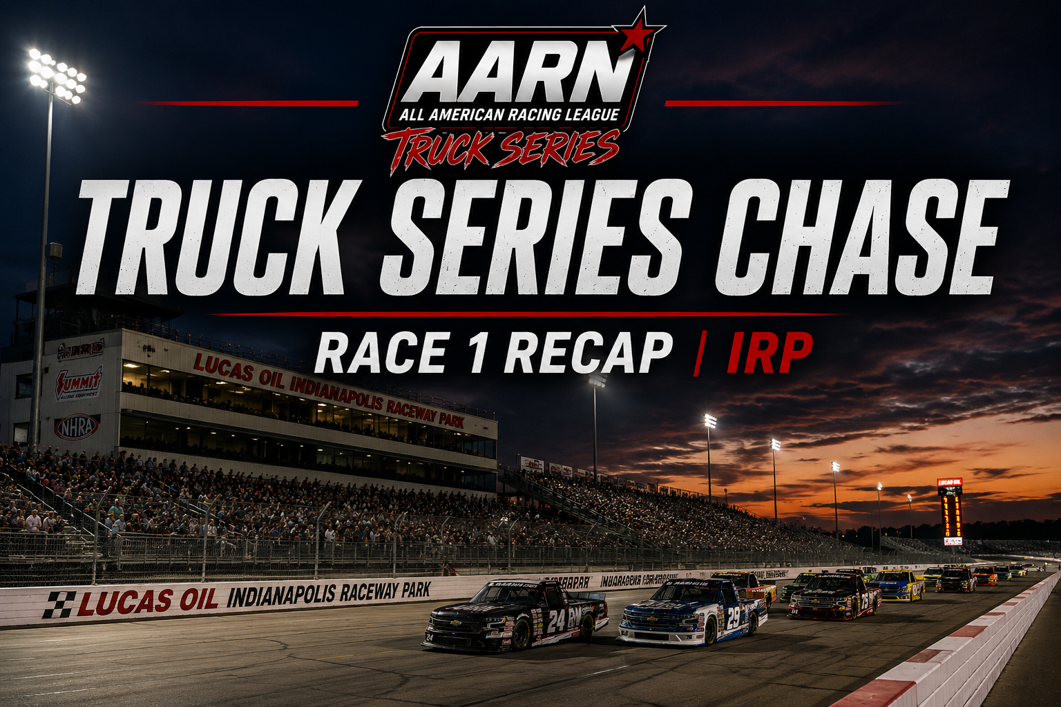 Hughes Wins Chase Opener at IRP as Truck Championship Battle Tightens