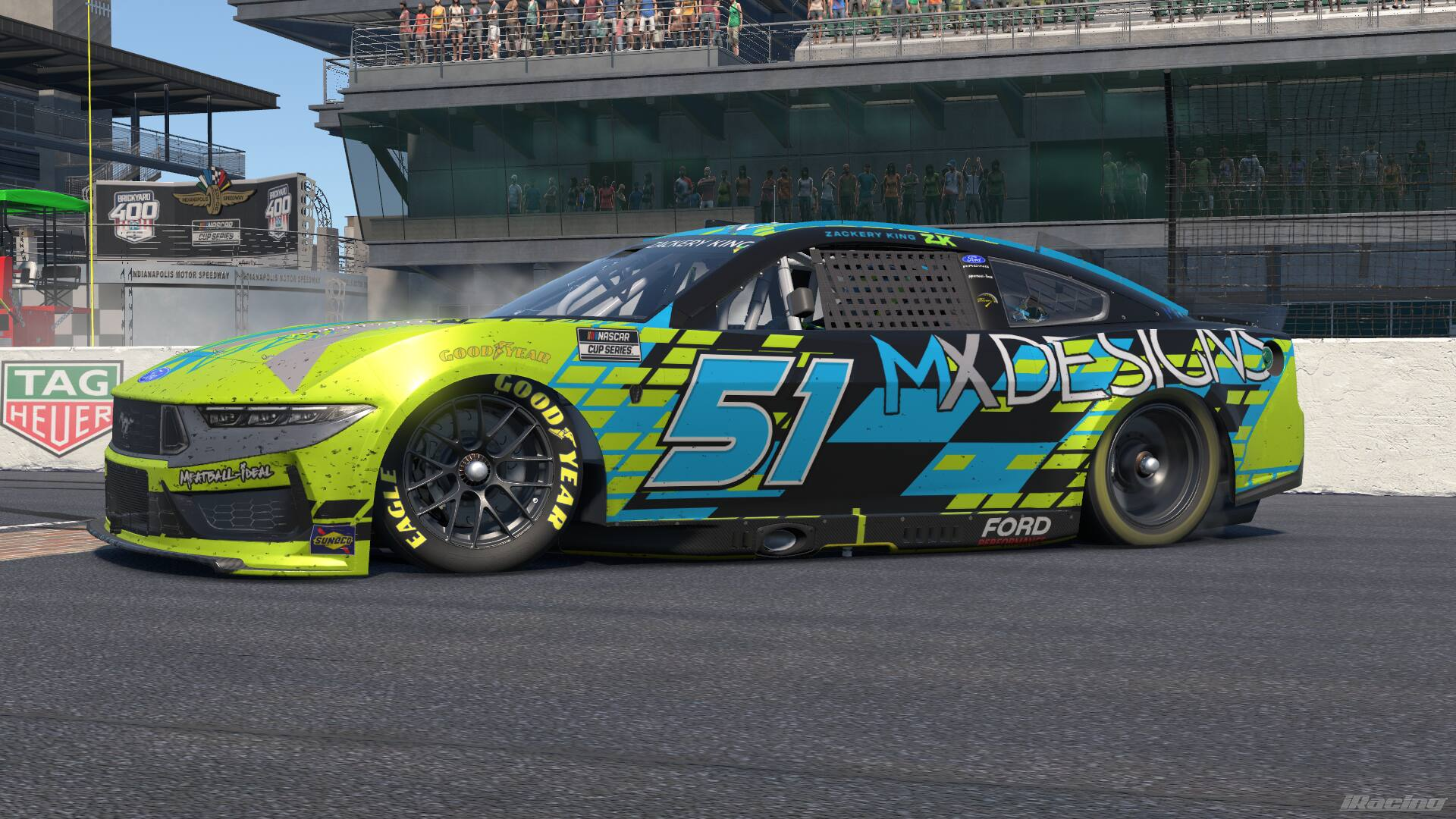 King Dominates the Brickyard, Expands Cup Series Points Lead